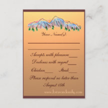 RSVP-Karten zum Thema Herbsthochzeit