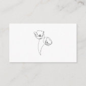 RSVP Karteneinlage - Minimalistische Mohnblende Begleitkarte (Rückseite)