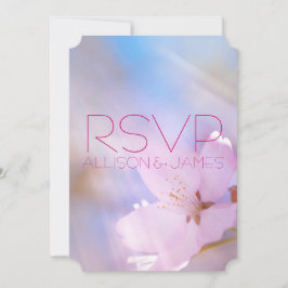 RSVP-Kirschblüte für Hochzeiten anpassbar Einladung