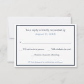 RSVP-Krawatte Bow, Antwortkarte RSVP Karte (Rückseite)