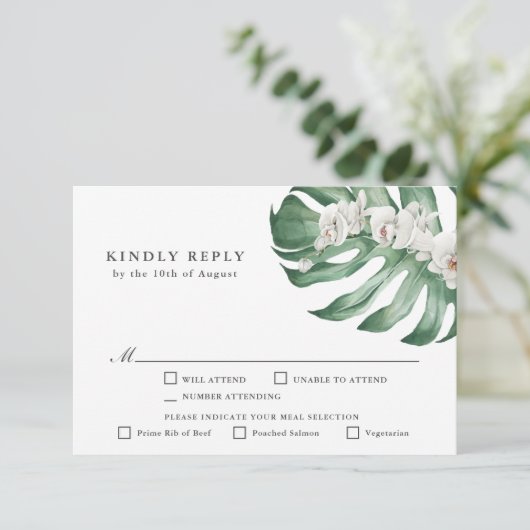 RSVP mit Entreen Karte (Stehend Vorderseite)