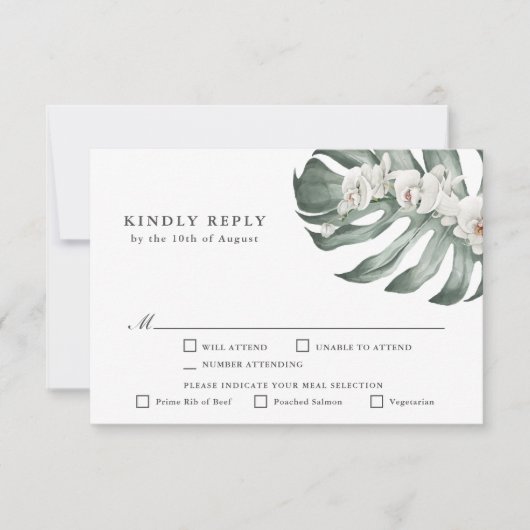 RSVP mit Entreen Karte (Vorderseite)