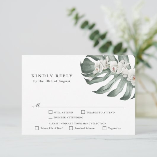 RSVP mit Entreen Karte (Stehend Vorderseite)