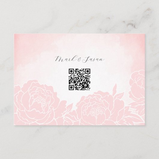 RSVP mit QR-Code (Rückseite)