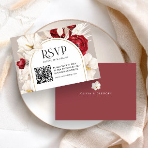 RSVP mit QRcode Karte
