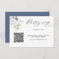 Rsvp Online für Hochzeiten von Navy Floral mit Sca