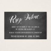 RSVP-Online-Hearts für Hochzeiten, Skript und Chal (Vorderseite)