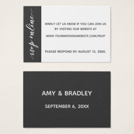 RSVP-Online-Hochzeitstiefel schwarz, grau und weiß