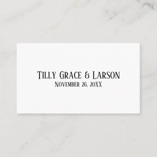 RSVP Online-Lässige Handschrift für Hochzeiten wei Begleitkarte (Rückseite)