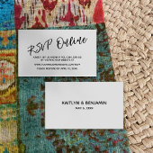 RSVP Online-Lässige Handschrifteneinlage für Hochz Begleitkarte