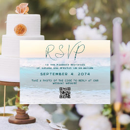 RSVP Online-QR-Code für Hochzeiten Begleitkarte