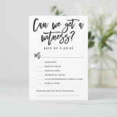 RSVP-Optionen-Karte mit Chic Hand Letding RSVP Karte (Stehend Vorderseite)