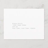 RSVP Post Card Hochzeit - Moderner Deko Einladungspostkarte (Rückseite)