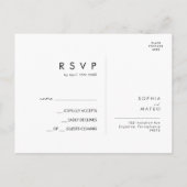RSVP Postcard Postkarte (Rückseite)