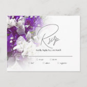 RSVP Postcard Response to Wedding Invite  Postkarte (Vorderseite)