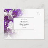 RSVP Postcard Response to Wedding Invite  Postkarte (Rückseite)