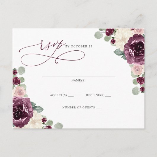 RSVP POSTKARTE (Vorderseite)