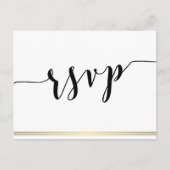 RSVP Postkarten Gold Lines (Vorderseite)