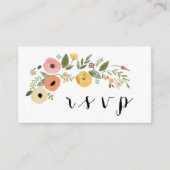 RSVP QR-Code-Antwortkarte für Hochzeiten Begleitkarte (Vorderseite)