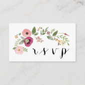 RSVP QR-Code-Antwortkarte für Hochzeiten Begleitkarte (Vorderseite)