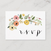 RSVP QR-Code-Antwortkarte für Hochzeiten Begleitkarte (Vorderseite)