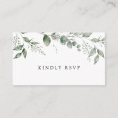 RSVP QR-Code-Antwortkarte für Hochzeiten Begleitkarte (Vorderseite)