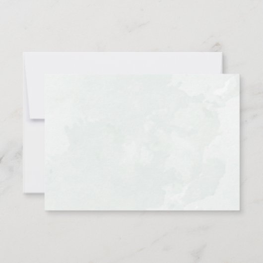 RSVP QR Code Eucalyptus Greenery Wedding (Rückseite)