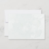 RSVP QR Code Eucalyptus Greenery Wedding Karte (Rückseite)