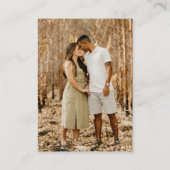 RSVP QR-Code für Hochzeiten Minimalistisch Clean S Begleitkarte (Rückseite)