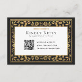 RSVP QR-Code für Schwarzes Mittelalter Begleitkarte (Vorderseite)