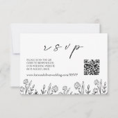 RSVP | QR-Code-Umschließungskarte Mitteilungskarte (Vorderseite)