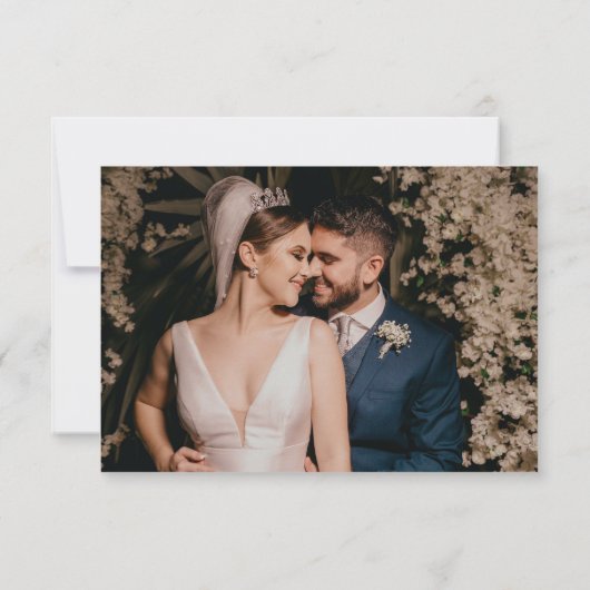 RSVP QR-Karte für Minimalistisches SkriptWedding (Rückseite)