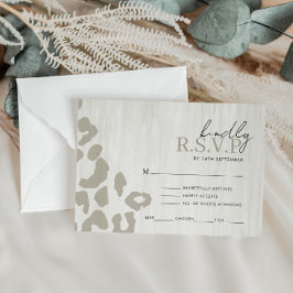 RSVP-Reaktion auf Hochzeiten bei Tieren Begleitkarte
