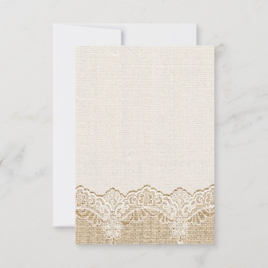 RSVP-Reaktion auf Hochzeiten, Blume und Bänder RSVP Karte (Rückseite)