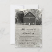 RSVP-Reaktion auf Hochzeitsfeiern in Ländern RSVP Karte (Vorderseite)