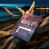 RSVP-Reply-Galaxy-Nebula-Konstellationen Hochzeite RSVP Karte