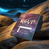 RSVP-Reply-Galaxy-Nebula-Konstellationen Hochzeite RSVP Karte