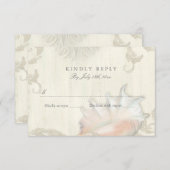 RSVP Response Beach Seashell Conch Shell Holz (Vorne/Hinten)