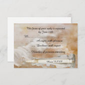 RSVP Response Card für Hochzeiten in Strandflasche (Vorne/Hinten)