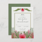 RSVP Response Card für Hochzeitsszenarien Einladung (Vorne/Hinten)