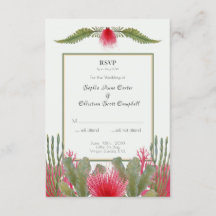 RSVP Response Card für Hochzeitsszenarien