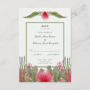 RSVP Response Card für Hochzeitsszenarien Einladung