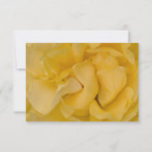 RSVP Response Card Gelbes Rose Floral Wedding Karte (Rückseite)