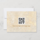 RSVP Response Card im Blumenstil (Rückseite)