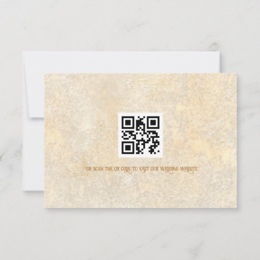 RSVP Response Card im Blumenstil (Rückseite)