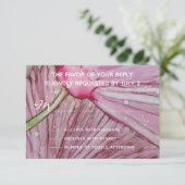 RSVP Response Card Türkis & Lavendel für Hochzeite (Stehend Vorderseite)