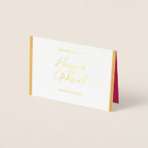 RSVP Response Foil Card für Hochzeiten