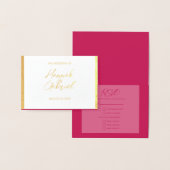 RSVP Response Foil Card für Hochzeiten Folienkarte (Anzeige)