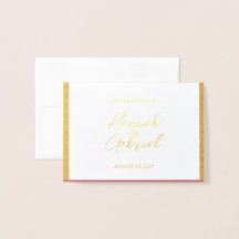 RSVP Response Foil Card für Hochzeiten