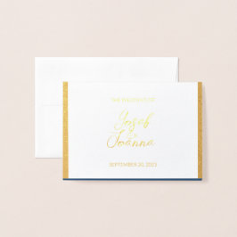 RSVP Response Foil Card für Hochzeiten Folienkarte